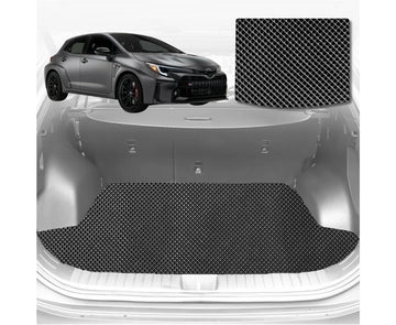 6D Diamond Car Boot Mat for Toyota Corolla 2002 - 2007 Hatch/Sedan (E120/130) (Hatch) - Heavy Duty Carpet Liner