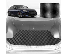 6D Diamond Car Boot Mat for Audi A4 S4 RS4 2016 - Current (B9) (Wagon) - Heavy Duty Carpet Liner