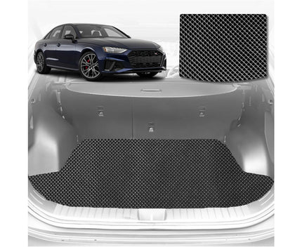 6D Diamond Car Boot Mat for Audi A4 S4 RS4 2016 - Current (B9) (Wagon) - Heavy Duty Carpet Liner