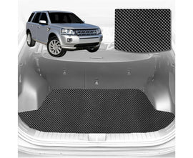 6D Diamond Car Boot Mat for Land Rover Freelander 2007 - 2014 (Series 2)  - Heavy Duty Carpet Liner
