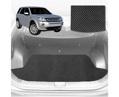 6D Diamond Car Boot Mat for Land Rover Freelander 2007 - 2014 (Series 2)  - Heavy Duty Carpet Liner