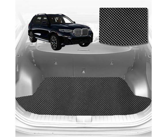 6D Diamond Car Boot Mat for BMW X7 2019 - Current (G07) (3rd Row seats up/7 seater) - Heavy Duty Carpet Liner