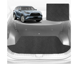 6D Diamond Car Boot Mat for Toyota Kluger 2021 - Current (XU70) (3rd Row folded/5 seater) - Heavy Duty Carpet Liner