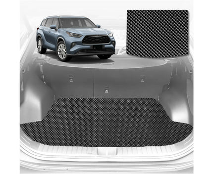 6D Diamond Car Boot Mat for Toyota Kluger 2021 - Current (XU70) (3rd Row folded/5 seater) - Heavy Duty Carpet Liner