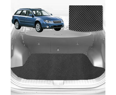 6D Diamond Car Boot Mat for Subaru Outback 2003 - 2009 3GEN (Wagon) - Heavy Duty Carpet Liner