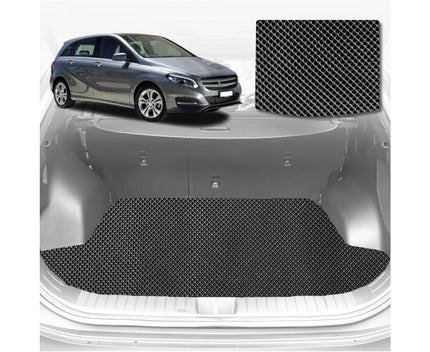 6D Diamond Car Boot Mat for Mercedes-Benz B-Class 2011 - 2018 (W246) (Hatch) - Heavy Duty Carpet Liner