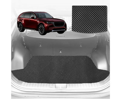 6D Diamond Car Boot Mat for Mazda CX-90 2024 - Current (KK) (5 Seater) - Heavy Duty Carpet Liner
