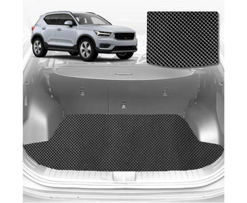 6D Diamond Car Boot Mat for Volvo C40 2021 - Current  - Heavy Duty Carpet Liner