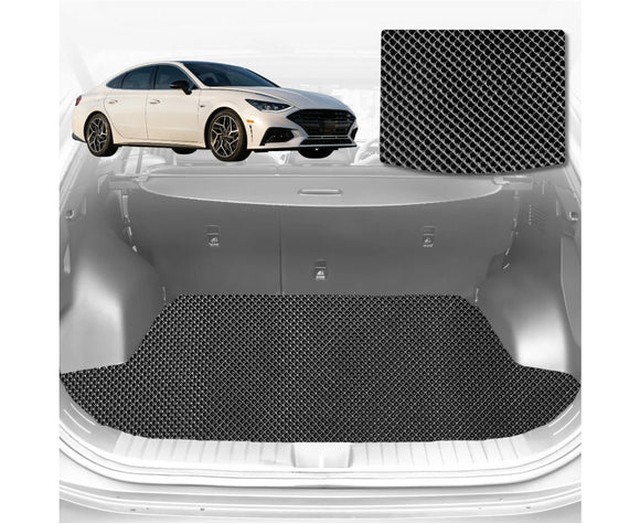 6D Diamond Car Boot Mat for Hyundai Sonata 2021 - Current (for 2024 onwards) - Heavy Duty Carpet Liner