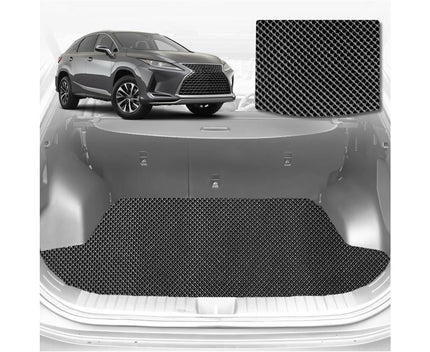 6D Diamond Car Boot Mat for Lexus RX 2015 - 2022 (20R, 25R, 26R) (3rd Row folded/5 seater) - Heavy Duty Carpet Liner