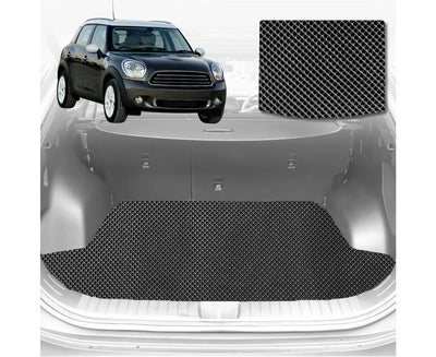 6D Diamond Car Boot Mat for MINI Countryman 2010 - 2017 (R60)  - Heavy Duty Carpet Liner