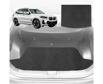 6D Diamond Car Boot Mat for BMW iX3 2022 - Current (G08)  - Heavy Duty Carpet Liner