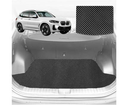 6D Diamond Car Boot Mat for BMW iX3 2022 - Current (G08)  - Heavy Duty Carpet Liner