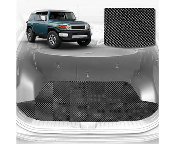 6D Diamond Car Boot Mat for Toyota FJ Cruiser 2010 - 2017  - Heavy Duty Carpet Liner