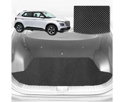 6D Diamond Car Boot Mat for Hyundai Venue 2019 - Current QX  - Heavy Duty Carpet Liner