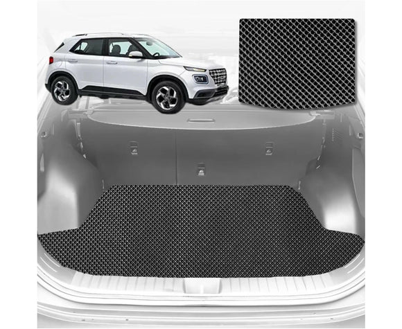 6D Diamond Car Boot Mat for Hyundai Venue 2019 - Current QX  - Heavy Duty Carpet Liner
