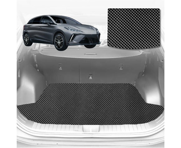 6D Diamond Car Boot Mat for MG 4 EV 2022 - Current (EH32)  - Heavy Duty Carpet Liner