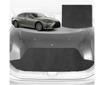6D Diamond Car Boot Mat for Lexus ES 2019 - Current 70R (Sedan) - Heavy Duty Carpet Liner