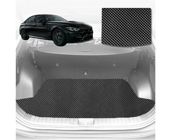 6D Diamond Car Boot Mat for BMW M3 2014 - 2019 (F80)  - Heavy Duty Carpet Liner