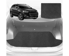6D Diamond Car Boot Mat for Holden Captiva 7 2016 - 2018 CG II (3rd Row seats up/7 seater) - Heavy Duty Carpet Liner