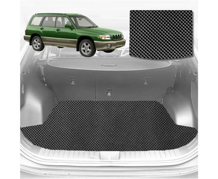 6D Diamond Car Boot Mat for Subaru Forester 2002 - 2008 (SG 79V)  - Heavy Duty Carpet Liner