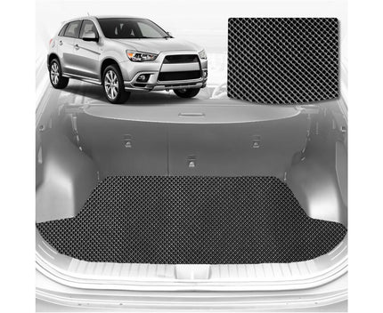 6D Diamond Car Boot Mat for Mitsubishi Outlander 2006 - 2012 (CW/ZG/ZH) (3rd Row seats up/7 seater) - Heavy Duty Carpet Liner