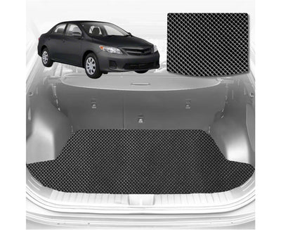 6D Diamond Car Boot Mat for Toyota Corolla 2007 - 2012 Hatch/Sedan (E140/150) (Hatch) - Heavy Duty Carpet Liner