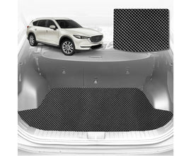 6D Diamond Car Boot Mat for Mazda CX-8 2018 - Current (KG) (3rd Row folded/5 seater) - Heavy Duty Carpet Liner
