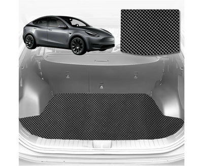 6D Diamond Car Boot Mat for Tesla Model Y 2022 - Current (upper+lower+frunk) - Heavy Duty Carpet Liner