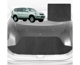 6D Diamond Car Boot Mat for Toyota Prado 2002 - 2009 (J120)  - Heavy Duty Carpet Liner