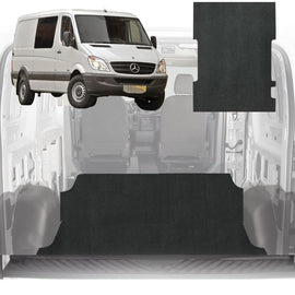 6D Diamond Van Cargo Mat for Mercedes-Benz Sprinter 2009 - Current (Medium Wheel Base) - 3 Pcs