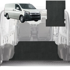 6D Diamond Van Cargo Mat for Toyota Hiace (LWB Left and Right Sliding Door) 2019 - Current - 2 Pcs