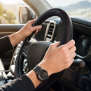 Steering Wheel Cover Pro Extra Layer for MINI Clubman 2007-2014 (R55) - Breathable & Anti-Slip - Circle 38 cm-7