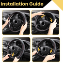 Steering Wheel Cover Pro Extra Layer for Ford EcoSport 2012-2020 - Breathable & Anti-Slip - Circle 38 cm-7