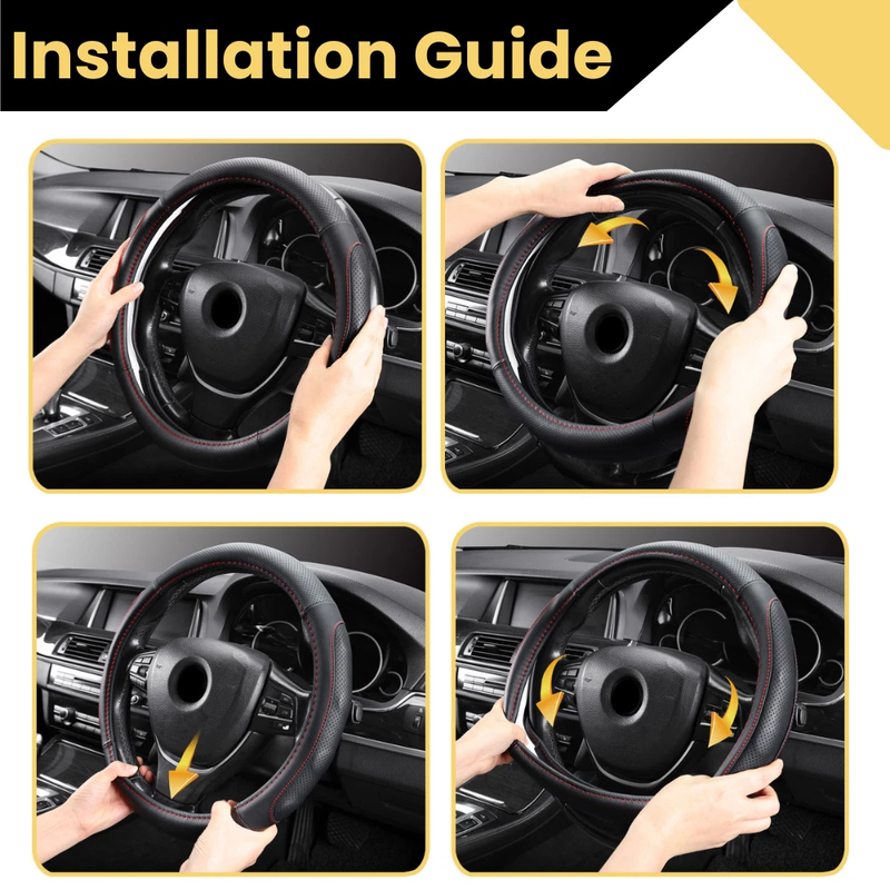 Steering Wheel Cover Pro Extra Layer for Suzuki Swift Sport 2012 - 2017 (FZ) - Breathable & Anti-Slip