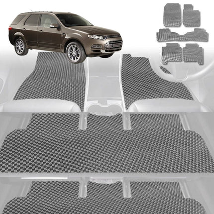 6D Diamond Car Floor Mats for Ford Territory 2011 - 2016 SZ - Custom-Fit Carpet Liner - 0