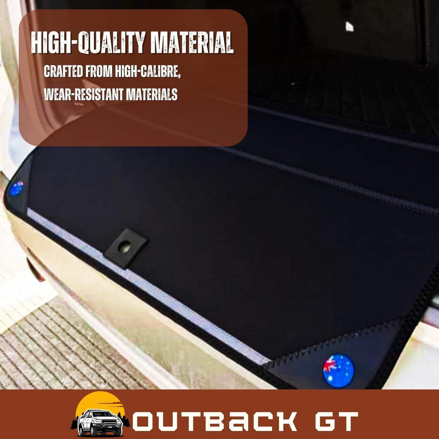 Rear Cargo Boot Bumper Protector for Mazda CX-30 2019 - Current (DM) - XL (98 x 55) - Black