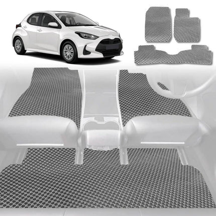 6D Diamond Car Floor Mats for Toyota GR Yaris 2021 - Current - Custom-Fit Carpet Liner - 0