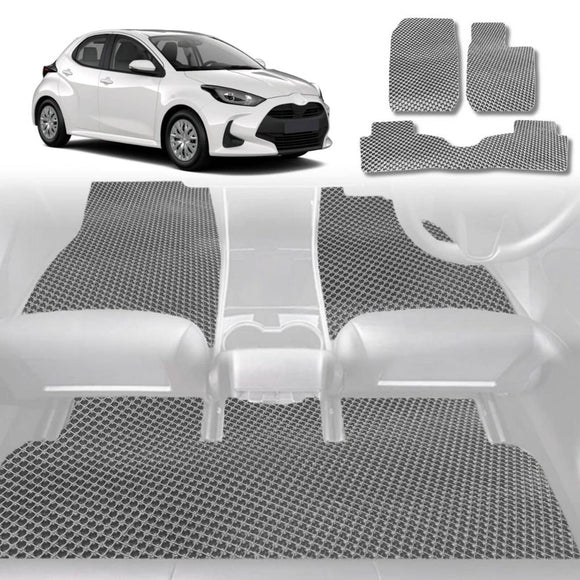 6D Diamond Car Floor Mats for Toyota GR Yaris 2021 - Current - Custom-Fit Carpet Liner