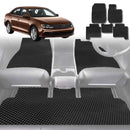6D Diamond Car Boot Mat for VolksWagen Jetta 2011 - 2017 (1B) (Sedan) - Heavy Duty Carpet Liner-1