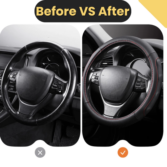 Steering Wheel Cover Pro Extra Layer for Holden Barina 2011-2018 (TM) - Breathable & Anti-Slip - Circle 38 cm