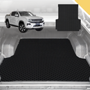 6D Pro Ute Tub Mat for Volkswagen Amarok Dual Cab 2H Facelift 2022-Current (with Spray on Liner or no Liner) - Black - Full Set-1