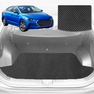 6D Diamond Car Boot Mat for Hyundai Elantra 2016 - 2020 AD (Sedan) - Heavy Duty Carpet Liner