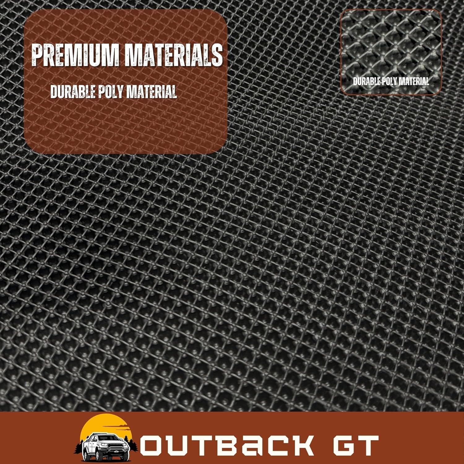 6D Diamond Car Floor Mats for Ford Ranger 2022 - Current PX Mk3 - Custom-Fit Carpet Liner