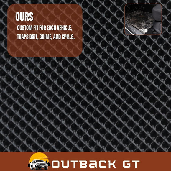 6D Diamond Car Floor Mats for Toyota Hilux Single Cab 2015 - Current - Custom-Fit Carpet Liner