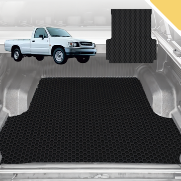 6D Pro Ute Tub Mat for Toyota Hilux Single Cab 2005-Current (With Spray On Liner or No Liner) - Black