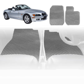 6D Diamond Car Floor Mats for BMW Z3 1997 - 2002 E36/7, E36/8 - Custom-Fit Carpet Liner - 0
