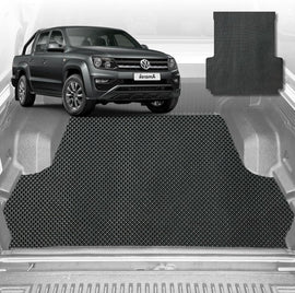 6D Diamond Ute Tub Mat for VolksWagen Amarok Dual Cab 2022-Current - Black & Grey