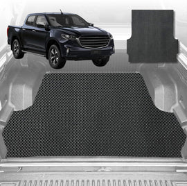 6D Diamond Ute Tub Mat for Mazda BT-50 Dual Cab (UP UR) 2011-2020 - Black & Grey