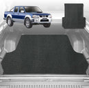 6D Diamond Ute Tub Mat for Nissan Navara Dual Cab (DX/D22 STR) 1997-2018 D22 - Custom Fit - Black & Grey-1